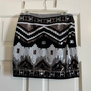 Express sequined skirt